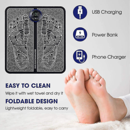 EMS Acupoints Stimulator Massage Foot Mat: Ultimate Relaxation & Pain Relief
